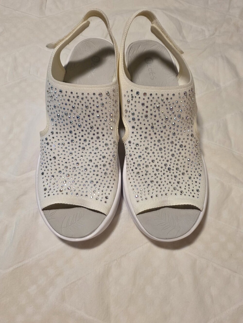 White Women’s Slingback Sandals Size 10